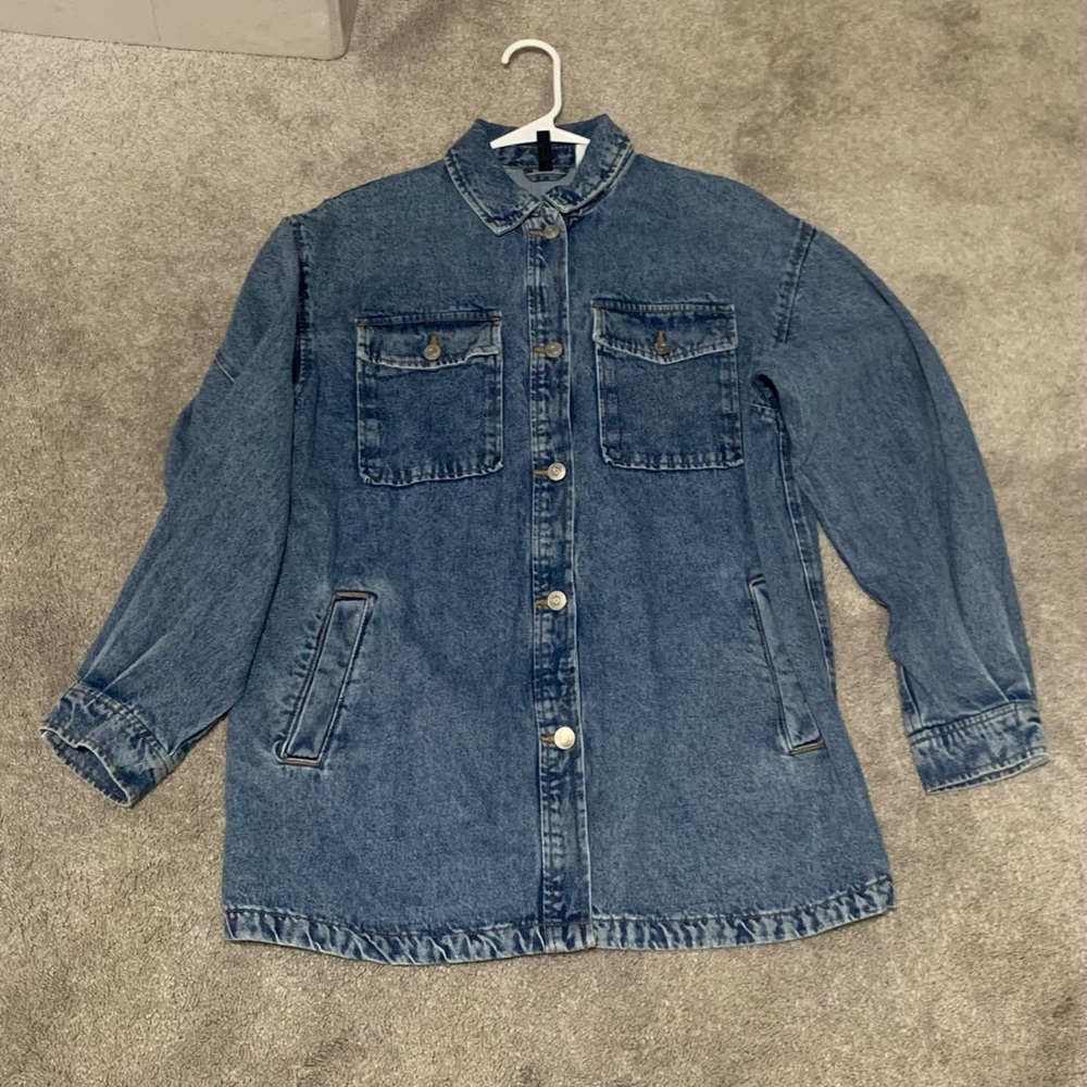 H&M Long Denim Jacket